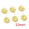 20pcs 316 Stainless Steel Gold Geometric Earring Stud Posts Connector Findings For DIY Jewelry Maki 9