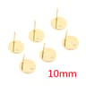 20pcs 316 Stainless Steel Gold Geometric Earring Stud Posts Connector Findings For DIY Jewelry Maki 11