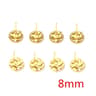 20pcs 316 Stainless Steel Gold Geometric Earring Stud Posts Connector Findings For DIY Jewelry Maki 7