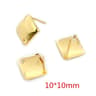20pcs 316 Stainless Steel Gold Geometric Earring Stud Posts Connector Findings For DIY Jewelry Maki 21
