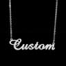 Customized Personalized Nameplate Necklace Stainless Steel Gold Color Letter Choker Pendant Gift 7