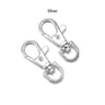 10Pcs Swivel Lobster Clasp Snap Hooks With Split Key Rings For DIY Keychains 11