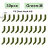 30Pcs Carp Fishing Hook Kickers D Rig Aligner Sleeves Terminal Tackle 8