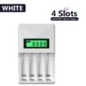 Smart Fast Battery Charger LCD Display USB TypeC Fit 12V AA AAA Battery 6