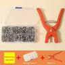 Snap Button Fasteners Kit 50 Sets Metal Snaps Hand Pressure Pliers Tool DIY 6