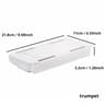 White Self Adhesive Under Desk Storage Drawer Hidden Pencil Tray Organizer 7