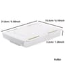 White Self Adhesive Under Desk Storage Drawer Hidden Pencil Tray Organizer 8