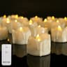 Flameless LED Tea Light Candles Flickering Warm Light Set Remote Control 15
