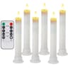 3D Flame Flickering Taper LED Candles Remote Timer Flameless Candlesticks 13