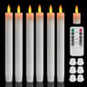 Flameless Taper Candles Remote Timer LED Candlesticks Flickering Window Decor 9