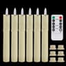 6 Pack Remote Control LED Flameless Decorative Candles Battery Timer Set 14