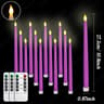 Bulk Flickering LED Flameless Taper Candles Remote Control Wedding Christmas Set 15
