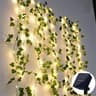 Solar Ivy Fairy String Lights Outdoor Waterproof Artificial Leaf Garland Decor 6