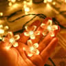 Solar Outdoor Cherry Flower String Lights Waterproof LED Sakura Garden Decor 6