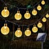 Solar Outdoor Bubble Crystal Globe String Lights 8 Modes Waterproof Patio Decor 7
