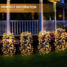 200LED Solar Willow Tree Firework Lights 8 Modes IP65 Waterproof Garden Decor 8