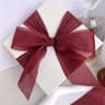 Silver Sparkling Yarn Ribbon Chiffon Wrinkle Mesh Gift Packaging Flower Decor 5 Meters 12