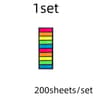 200 Sheets Transparent Sticky Notes  Clear Bookmark Index Tabs Set 7