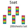 200 Sheets Transparent Sticky Notes  Clear Bookmark Index Tabs Set 19