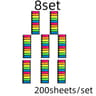 200 Sheets Transparent Sticky Notes  Clear Bookmark Index Tabs Set 18