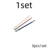 3Piece Aluminum Afghan Tunisian Crochet Hook Set With Needle Eye  Knitting Tools 6