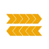 Arrow Reflective Bike Frame Stickers  Safety Cycling Decal Tape 8