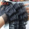 12cm ThreeLayer 3D Pleated Mesh Chiffon Embroidered Ruffle Trim 10