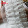 12cm ThreeLayer 3D Pleated Mesh Chiffon Embroidered Ruffle Trim 12