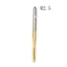 HSS 6542 Hand Tap Drill Bits Right Hand Thread Metalworking Machine Taps Set 8