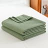 Summer Gauze Waffle Throw Blanket  Breathable AirConditioned Bed Coverlet 9