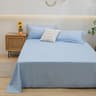Solid Color Soft Microfiber Bed Flat Sheet Single  Double  Queen  King Bed 18
