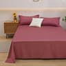 Solid Color Soft Microfiber Bed Flat Sheet Single  Double  Queen  King Bed 16