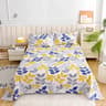 Red Flower Printed Flat Bed Sheet Reactive Printed Microfiber Top Sheet 20