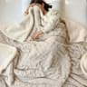 Soft Woolen Lamb Velvet Flannel Blanket Warm AllSeason Bed  Sofa Throw 14