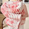 Gradient Color Soft Plush Flannel Blanket Spring  Autumn Warm Bed  Sofa Throw 6