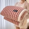AClass Rabbit Fur Plush Blanket MultiFunctional Warm Winter Sofa  Living Room Cozy Throw 10
