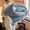 Solid Warmth Jacquard Autumn Winter Blanket Thickened Warm MultiFunctional Sofa  Nap Throw 6