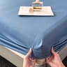 New Brushed Microfiber Embossed Fitted Sheet Deep Pocket 360 Elastic Breathable Bed Cover 8