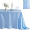 Silky Soft Satin Rectangle Tablecloth Lustrous Decorative Table Cover For Weddings Banquets  Partie 14