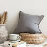 Solid Color Cotton Linen Throw Pillow Cover Washable Sofa Cushion Case For Living Room Bed  Chair D 6