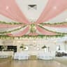 Wedding Ceiling Drapes  Arch Drapery Ethereal Sheer Chiffon Curtain For Wedding Reception Party  Be 8