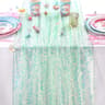 Iridescent Sequin Table Runner Sparkly Mermaid Accent For Weddings  Parties 11