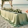 Satin Tablecloth Rectangular Fabric Cover Silk Smooth Table Drape For Wedding  Party Decor 11