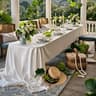 Satin Tablecloth Rectangular Fabric Cover Silk Smooth Table Drape For Wedding  Party Decor 13