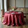 60 Inch Round Satin Tablecloth Silk Smooth Table Cover Overlay For Christmas Dining  Wedding Decor 9