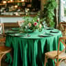 60 Inch Round Satin Tablecloth Silk Smooth Table Cover Overlay For Christmas Dining  Wedding Decor 19