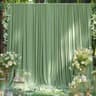 Wrinkle Free Silky Polyester Backdrop Curtains Ceiling  Stage Drapes For Wedding  Photography Decor 7