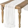 Beige Gauze Cheesecloth Table Runner Rustic Sheer Boho Decor For Wedding Baby Shower  Birthday Part 7