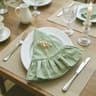 Set Of 4 Ruffle Placemats  Washable Cloth Napkins Farmhouse Table Mats For Dining Weddings  Home De 13