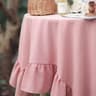 Retro Farmhouse Ruffle Cotton Tablecloth Flounces Washable Cover For Kitchen Baby Shower  Weddings 9